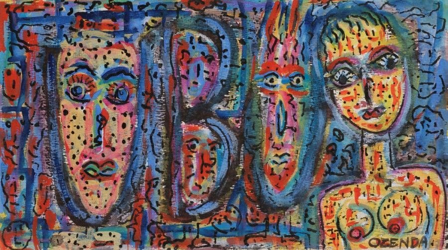 Jean-François OZENDA (1923-1976)
Visages
Gouache.
Signée en bas à droite.
16.5 x 29 cm