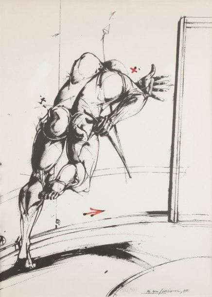Vladimir VELICKOVIC [serbe] (né en 1935)
Homme qui court, 1983
Lithographie.
Signée, datée et numérotée sur 999.
79 x 58.5 cm