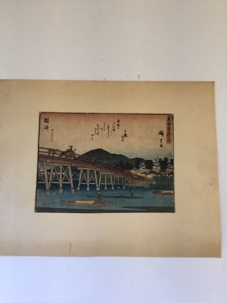 ESTAMPES JAPONAISES. Lot d'estampes japonaises sur papier ou chiffon.