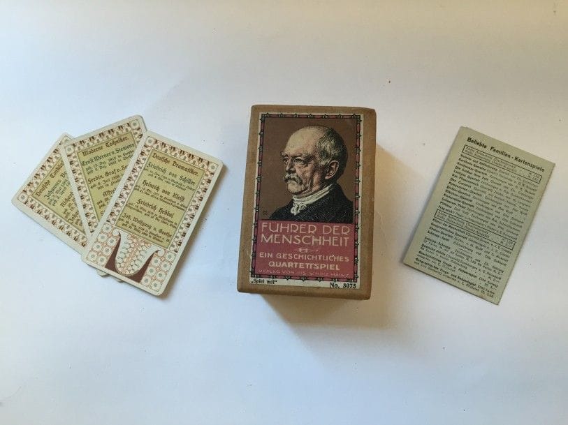 JEU DE CARTE. Führer der Menschheit par Jos SCHOLZ. Jeu de cartes allemand sur les grands personnages de l'humanité. Vers 1912.