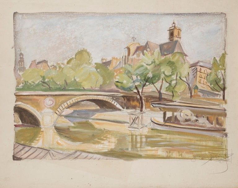 Jean DORVILLE (1902-1985)
Vue de Paris (6) - Nu (1)
7 gouaches.
Signées.
60 x 76 cm chaque