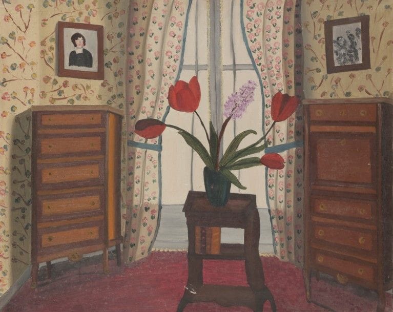 Juliette JUVIN (1896-?)
Intérieur au bouquet de tulipes
Huile sur toile.
Signée en bas à droite.
(Accident).
65 x 81 cm