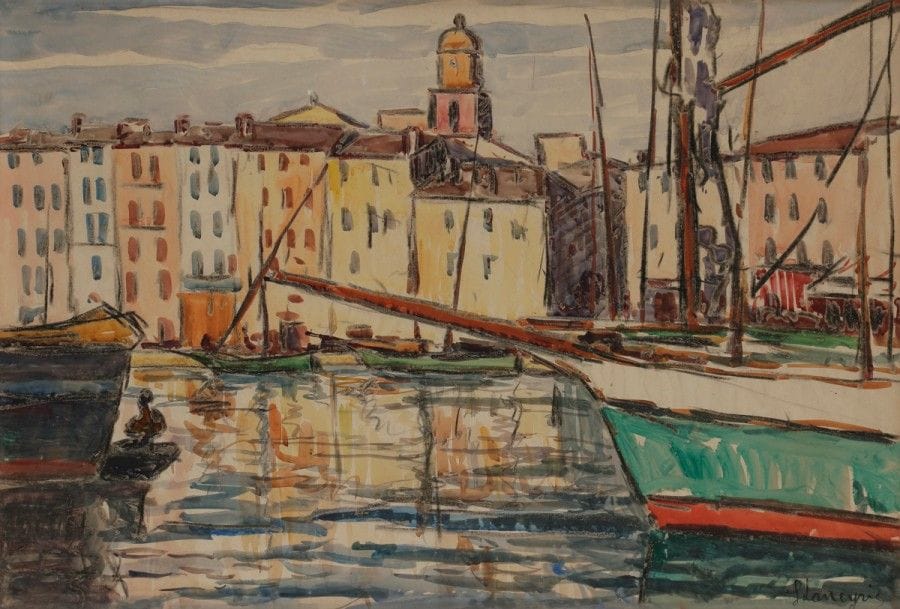 LANEYRIE (XXe siècle)
Saint-Tropez - Ville d’Italie
2 aquarelles.
Signées.
42 x 61 cm et 46 x 35 cm