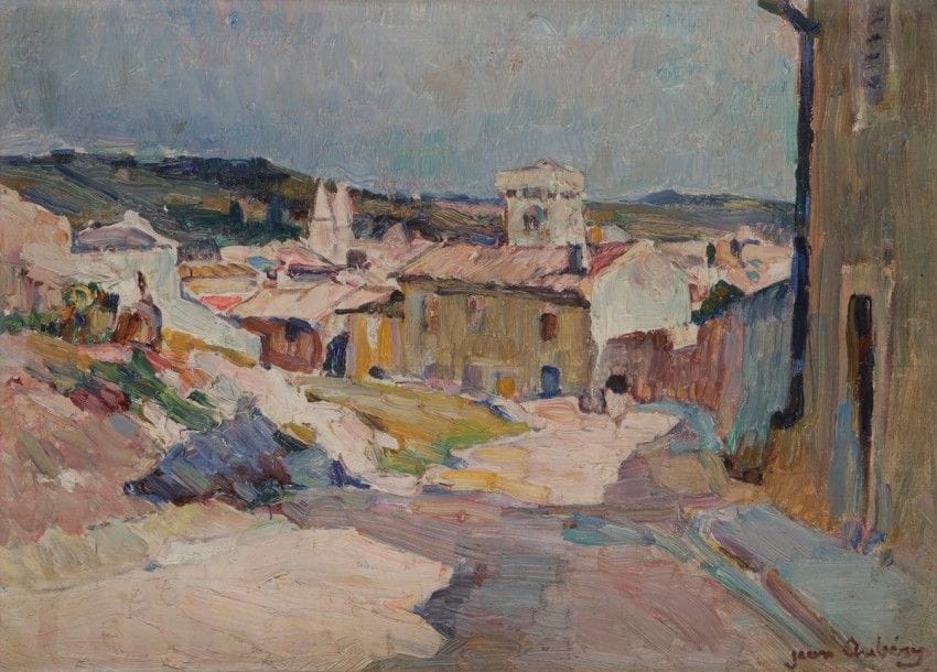 Jean AUBERY (1880-?)
Villages
2 huiles sur panneau.
Signés.
17 x 22 cm chaque
