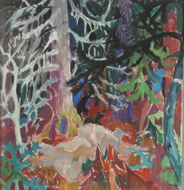 Jean AUJAME (1905-1965)
La Belle au bois dormant, 1951
Gouache.
Porte le timbre de la signature et de l’atelier en bas à droite.
46 x 46 cm
L’œuvre figurera au Catalogue Raisonné actuellement en préparation sous le numéro 1951/51.