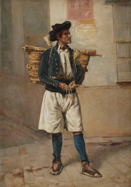 Julio PERIS BRELL (1866-1944)
Le Turc
Huile sur toile.
Signée en bas à droite.
46 x 33 cm