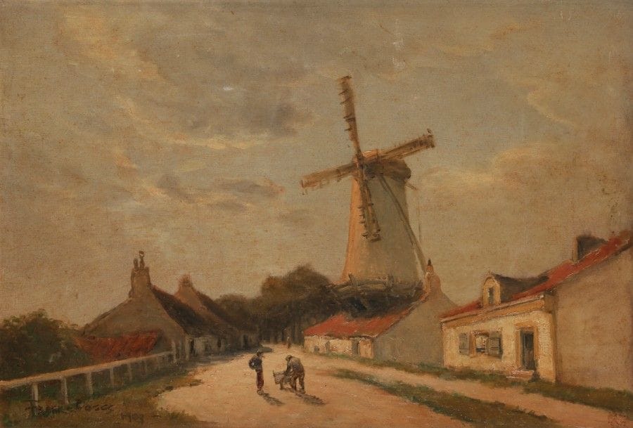 Frank-Myers BOGGS (1855-1926)
Moulin en Hollande, 1903
Huile sur toile.
Signée et datée en bas à gauche.
38 x 55 cm
Provenance : 
Vente Ader, Hôtel Drouot, Paris, 19 juin 1974.