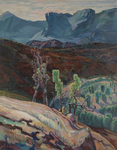 Julien LE BORDAYS (XIXe-XXe siècle)
Paysage d’Afrique du Nord
Huile sur toile.
Signée en bas à gauche.
116 x 89 cm