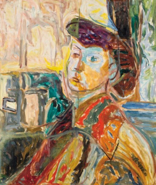 LUTKA PINK 1906 - 1998
Portrait de femme, 1974 Huile sur toile. Signée du cachet et datée au dos. 53 x 45 cm