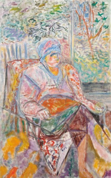 LUTKA PINK 1906 - 1998
Céline, 1985 Huile sur isorel. Signée du cachet et datée au dos. 114 x 72 cm