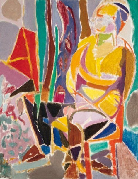 LUTKA PINK 1906 - 1998
Homme assis, 1972 Huile sur toile. Signée du cachet et datée au dos. 92 x 73 cm