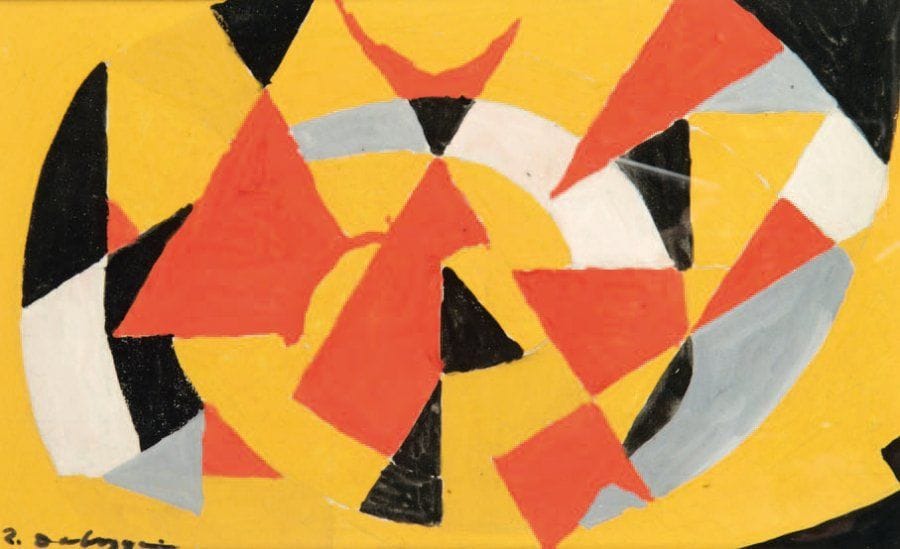 Zygmunt DOBRZYCKI [polonais] (1896-1970)
Sans titre, vers 1930 Gouache. Signée en bas à gauche. 19 x 31.50 cm