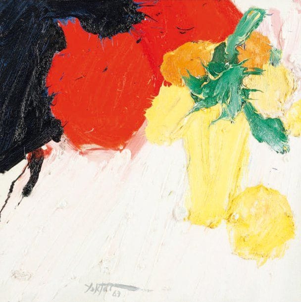 Manoucher YEKTAI [iranien] (né en 1922)
3 fruits, 1963 Huile sur toile. Signée et datée en bas vers la gauche. 39 x 40 cm Provenance : Piccadilly Gallery, Londres.