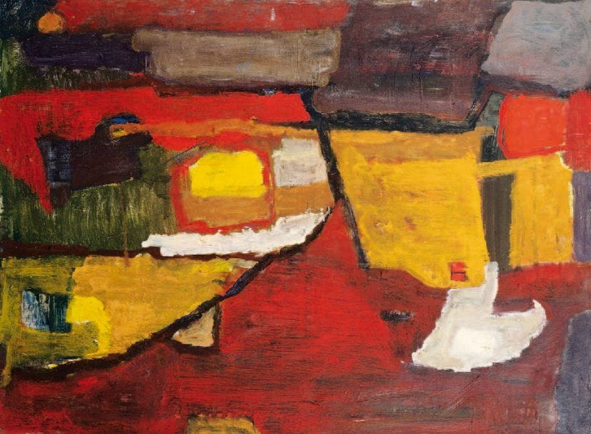 Wilfrid CROTEAU [américain] (né en 1930)
Sans titre Huile sur toile. 60 x 80 cm