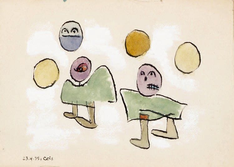 HENRIK NEUGEBOREN dit Henri Nouveau (1901-1959)
Sans titre Huit aquarelles dans un carnet, datées et exécutées entre le 23.IV.35 et le 29.VI.45, situées « Cels », « Saint Jacques » ou « Fermat » en bas à droite ou à gauche. 13,5 x 18 cm et 18 x 13,5 cm