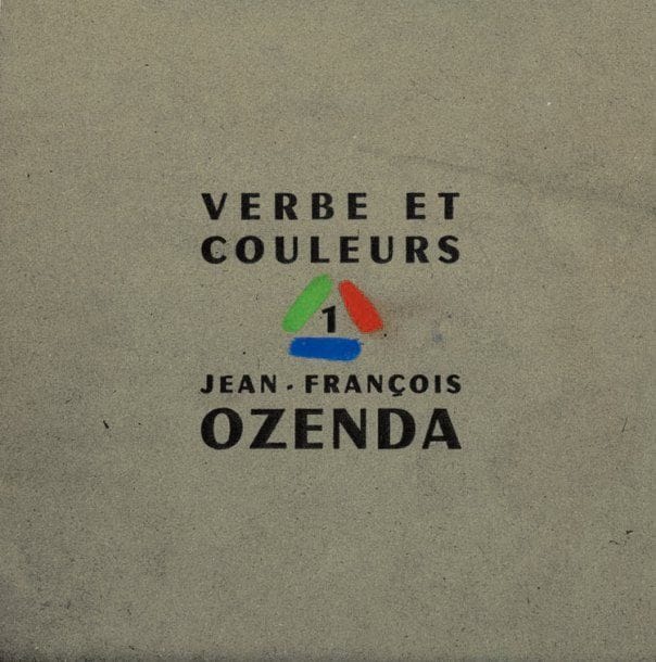 Jean-François OZENDA (1923-1976)
Verbe et couleurs, poèmes du siècle Editions de la Galerie les Mages, Vence 1954. Edition originale éditée à 200 exemplaires sur papier multicolore. Exemplaire numéro 72, dédicacé à Francis Garnier, enrichi d'une gouache de l'auteur (9 x 9 cm). 18 x 18 cm