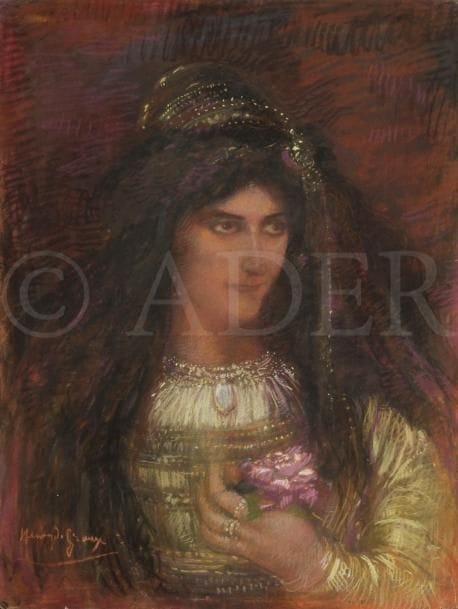 Henry de GROUX (1866-1930)
La Belle Ottomane
Pastel.
Signé en bas à gauche.
73 x 55 cm