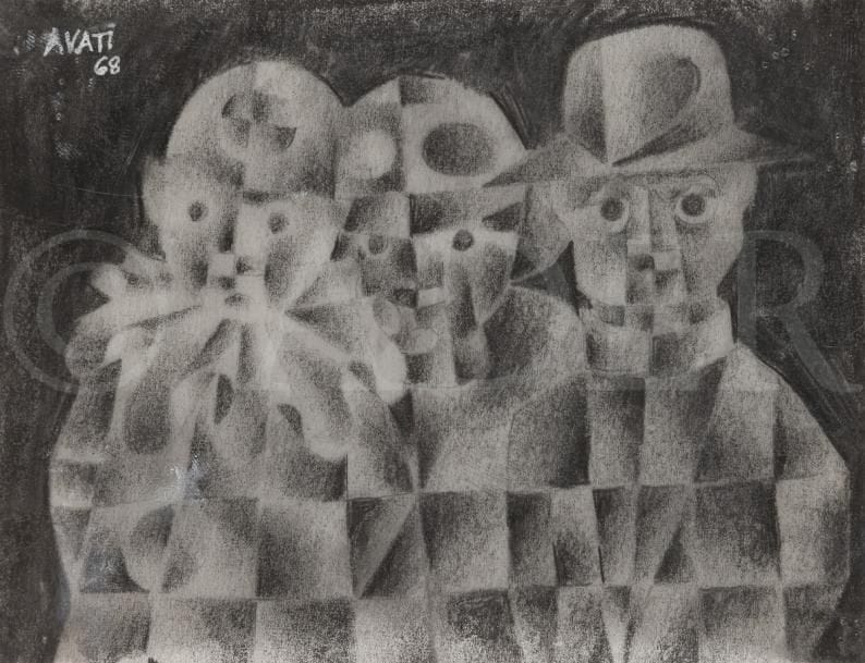 Mario AVATI (1921-2009)
Cartes de vœux (Polichinelle - Nature morte - Personnages)
3 dessins à l’encre ou à la mine de plomb.
Signés et datés.
18 x 11 cm - 9 x 11 cm - 9,5 x 13 cm