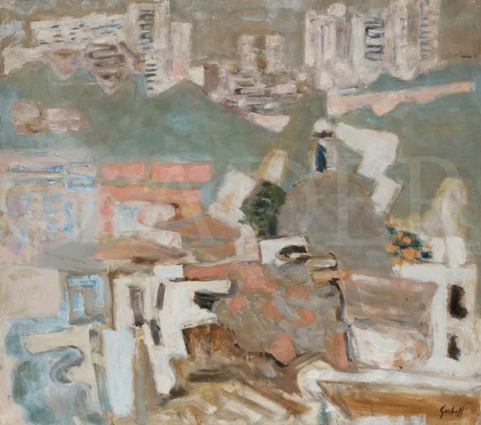 Alexandre Sasha GARBELL [russe] (1903-1970)
Italie, 1967
Huile sur toile.
Signée en bas à droite.
81 x 92 cm