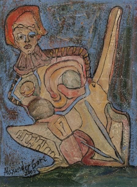 Alexander GORE (né en 1958)
Femme lascive, 2007
Huile sur carton.
Signée et datée en bas à gauche.
37.5 x 28.5 cm