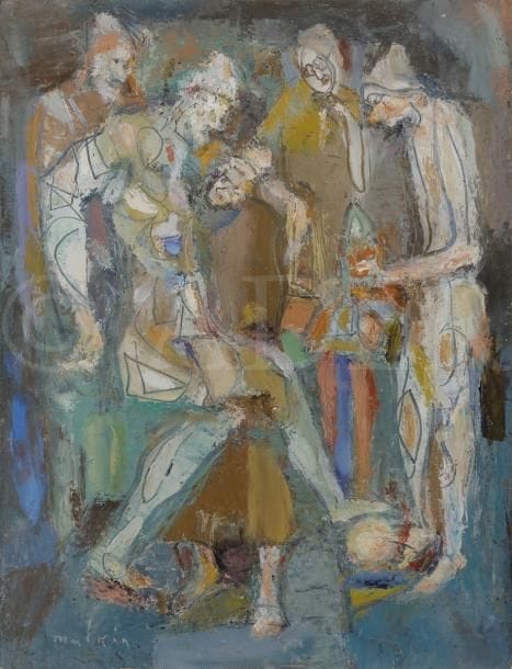 David MALKIN (1910-2002)
Les Clowns
Huile sur carton.
Signée en bas à gauche.
26.5 x 21 cm