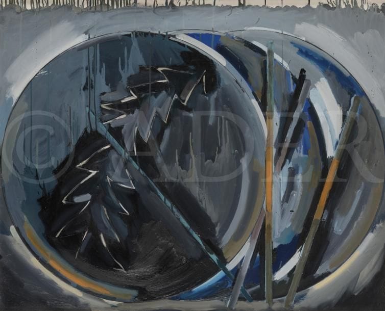 Gérard TITUS-CARMEL (né en 1942)
Nuit noire 3, 1984
Huile sur toile.
Signée, titrée et datée au dos.
73 x 92 cm
Exposition : 
Claude Viallat-Titus Carmel, Palais des Expositions, Budapest, 1987, n°32.