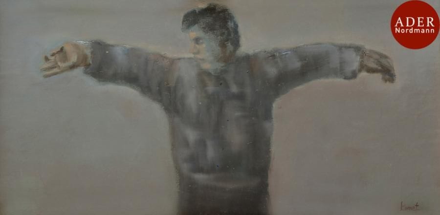 Gürkan COSKUN dit KOMET [turc] (né en 1941)
Voilà, 1980
Huile sur carton toilé.
Signée en bas à droite.
20 x 40 cm
