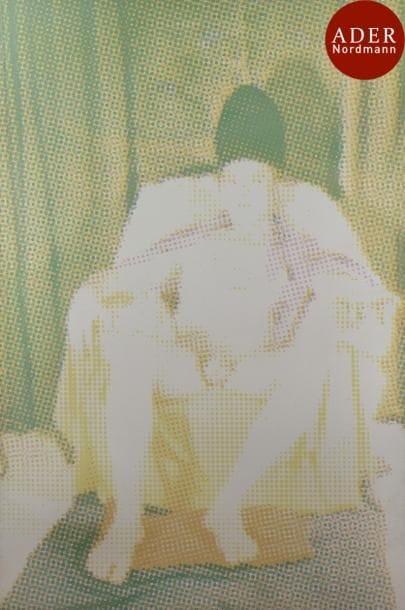 Alain JACQUET (né en 1939)
Le Pape - Otto
Acrylique sur toile.
Signée et datée au dos.
155 x 102 cm
Provenance :
- Galerie de France, Paris (étiquette au dos).
- Galerie Christophe Gaillard, Paris (étiquette au dos).
Exposition :
ArtParis, 2003 (étiquette au dos).