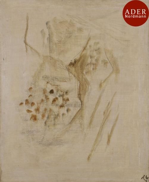 Pierre TAL-COAT (1905-1985)
Montagne, 1950
Huile sur toile.
Signée en bas à droite.
61 x 50 cm
Provenance :
- Peridot Gallery, New-York.
- Collection Maurice Laffaille, Paris.
- Collection particulière, Honfleur.
Exposition :
- Rétrospective Tal Coat, Grand Palais, 3 février-5 avril 1976, n°53.
- Hommage à Pierre Tal-Coat, Musée des Beaux-Arts, Quimper, 6 juillet - 30 septembre 1985, n°47 (reproduit).

L’œuvre sera incluse au Catalogue Raisonné de l’œuvre peint actuellement en préparation par Monsieur Xavier Demolon.