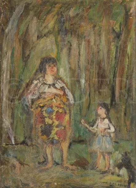 BERTHOU (XXe siècle)
Femme et enfant
Huile sur panneau.
Signée en bas à droite.
50.5 x 37 cm