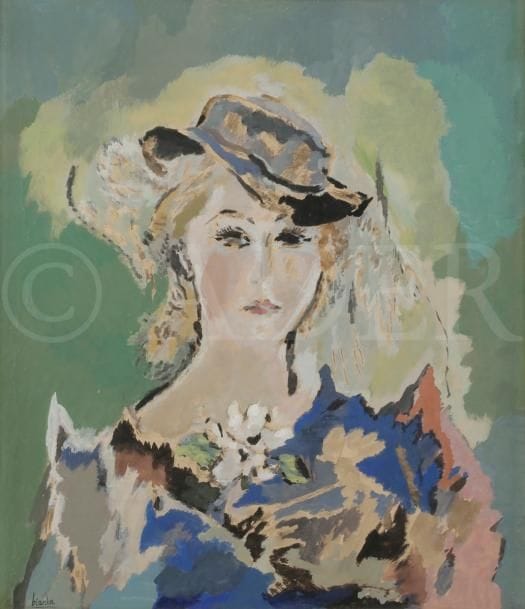 Dora BIANKA (1895-1979)
Femme au chapeau
Gouache.
Signée en bas à gauche.
49 x 43 cm