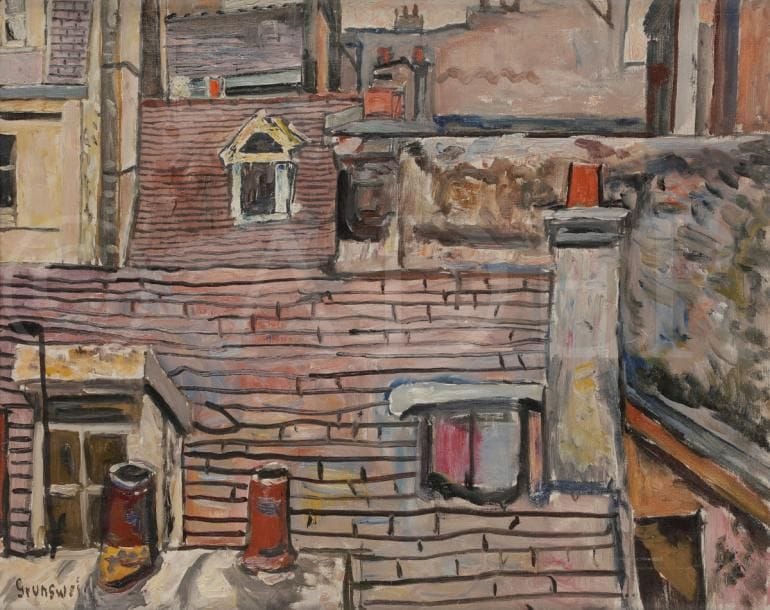Nathan GRUNSWEIGH [polonais] (1880-1943)
Les Toits
Huile sur toile.
Signée en bas à gauche.
50 x 61 cm