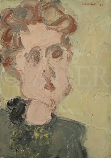 André LAURAN (1922-2009)
Portrait de Françoise, 1961
Huile sur toile.
Signée et datée en haut à droite.
35 x 24 cm