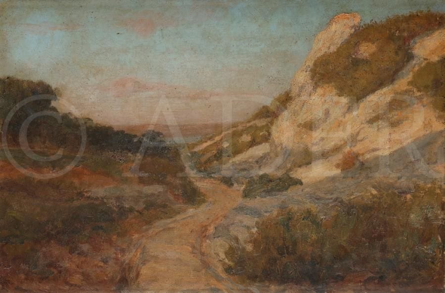 Henri PERSON (1876-1926)
Bord de mer en Provence
Huile sur toile.
Signée en bas à droite.
27 x 41 cm

Nous remercions Madame Bossard, petite fille de l’artiste, d’avoir confirmé l’authenticité de cette œuvre.