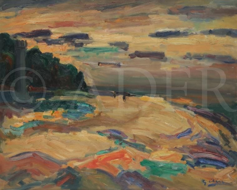 Gaston SEBIRE (1920-2001)
Bord de mer en Normandie
Huile sur toile.
Signée en bas à droite.
65 x 81 cm