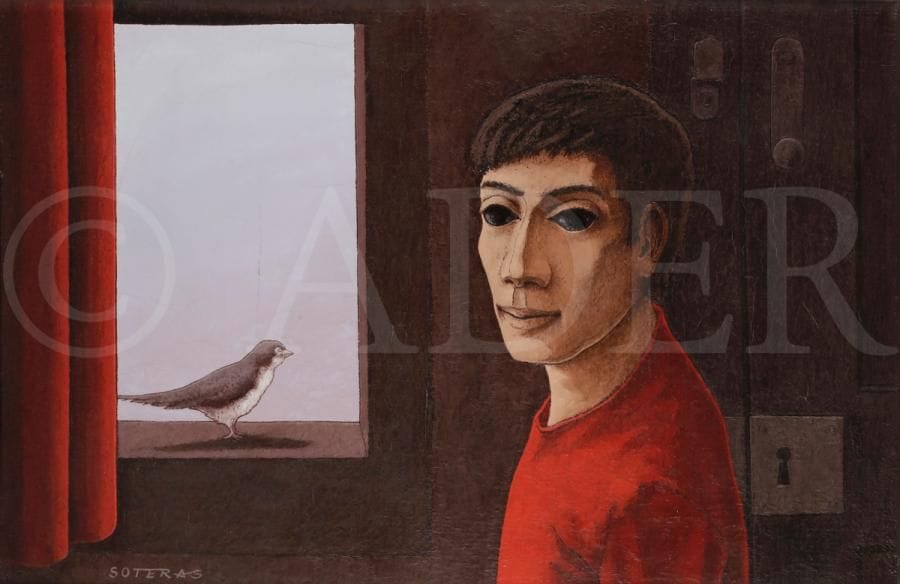 Jorge SOTERAS [espagnol] (1917-1990)
Homme à l’oiseau
Huile sur toile.
Signée en bas à gauche.
60 x 92 cm