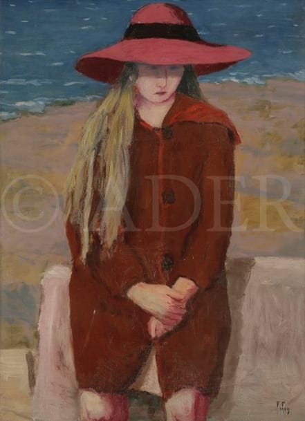 Henri FRANCK (1877-1957)
Paule au chapeau rose, 1919
Huile sur carton.
Monogrammée et datée en bas à droite.
90 x 64 cm

L’œuvre est référencée dans les Archives Henri Franck sous le numéro 138.