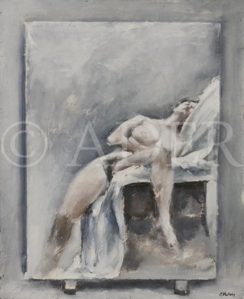 Paolo VALLORZ (né en 1931)
Nu étendu
Huile sur toile.
Signée en bas à droite.
61 x 50 cm