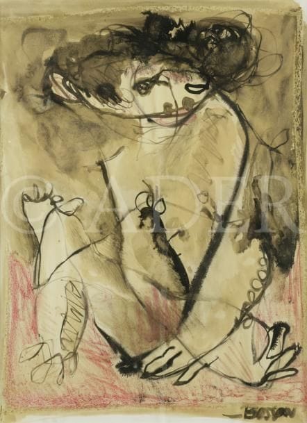 Netton BOSSON (1927-1991)
Femme assise
Aquarelle.
Signée en bas à droite.
41 x 30 cm