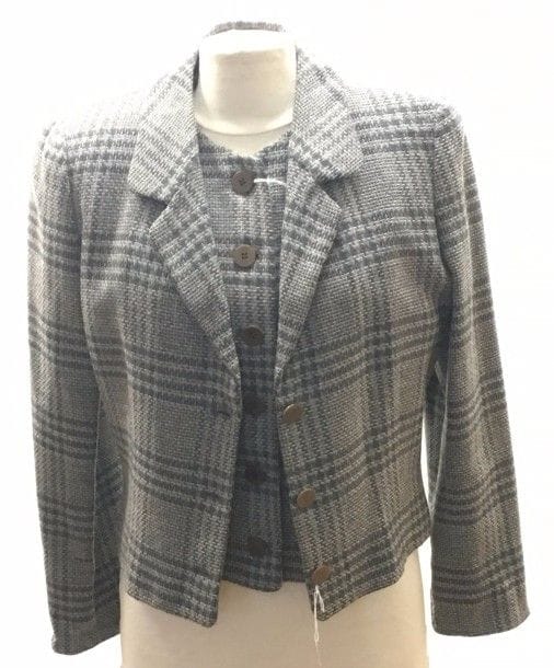 GIORGIO ARMANI
Ensemble femme veste et gilet en laine grise