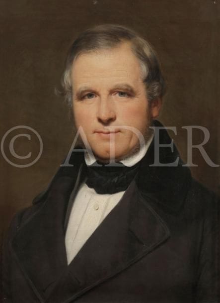 Attribué à Joseph Désiré COURT (1797-1865)
Portrait d’homme 
Portrait de dame
Paire de toiles d’origine
54 x 40 cm