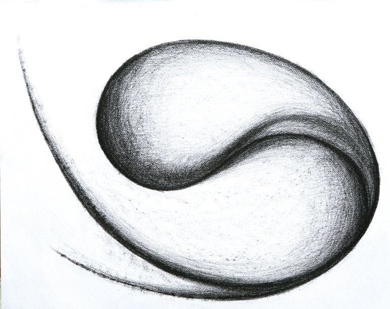 Serge MARLIN (Né en 1934)
Sans titre Craie noire sur papier. Signée en bas à droite. 50 x 65 cm