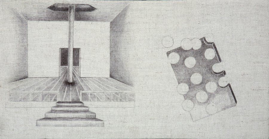 Sylvie RUAULX (Née en 1966)
Casino 2009 Stylo sur toile. Signé au dos et daté «2009». 23 x 44 cm