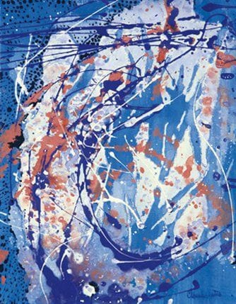 Claude FETIS (Né en 1932)
Sans titre Acrylique et peinture glycéro sur papier. Signée en bas à droite. 28 x 22 cm