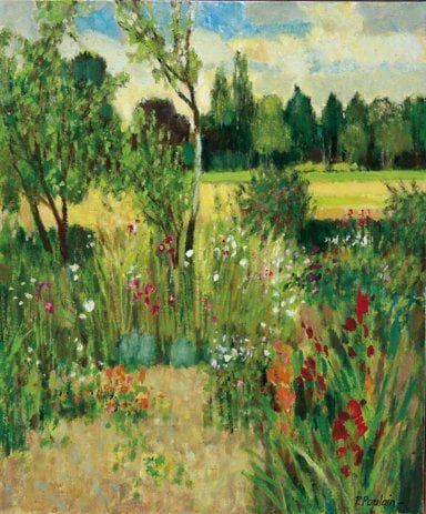 Pierre POULAIN (Né en 1927)
Le Potager, derrière Damont Huile sur toile. Signée en bas à droite. Titrée et datée «2004» au dos. 54 x 46 cm Exposition : Galerie Guiot. Paris