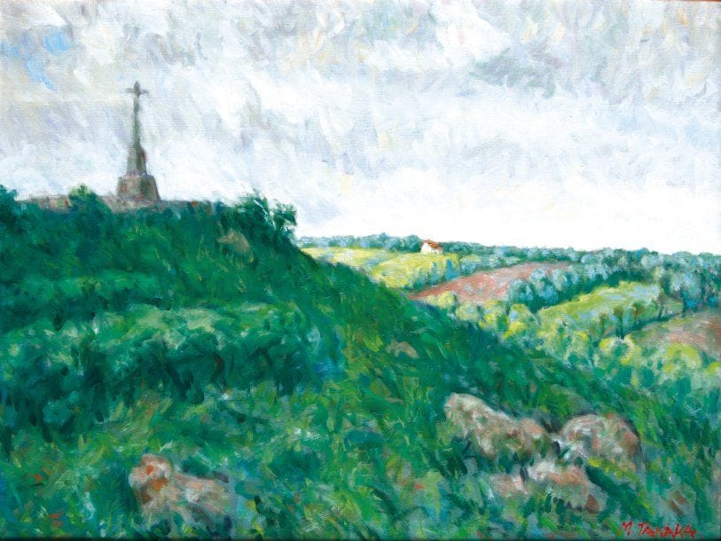 Massaaki TANAKA (Né en 1947)
Paysage breton Huile sur toile. Signée en bas à droite et au dos. 46 x 61 cm