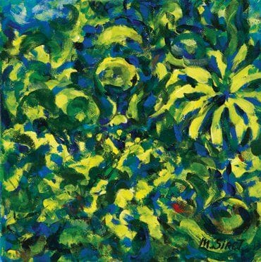 Marcel SIRET (Né en 1927)
La nouvelle vigne Acrylique sur toile. Signée en bas à droite. Titrée au dos et datée «8 juin 2007». 30 x 30 cm