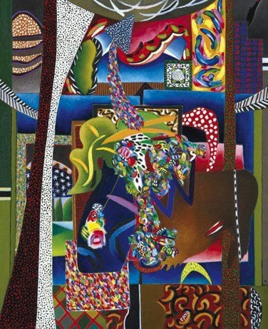 Daniel François CAYO (Né en 1947)
Sans titre Huile sur toile. Signée en bas à droite. Datée au dos «23 mars 2001». 61 x 50 cm