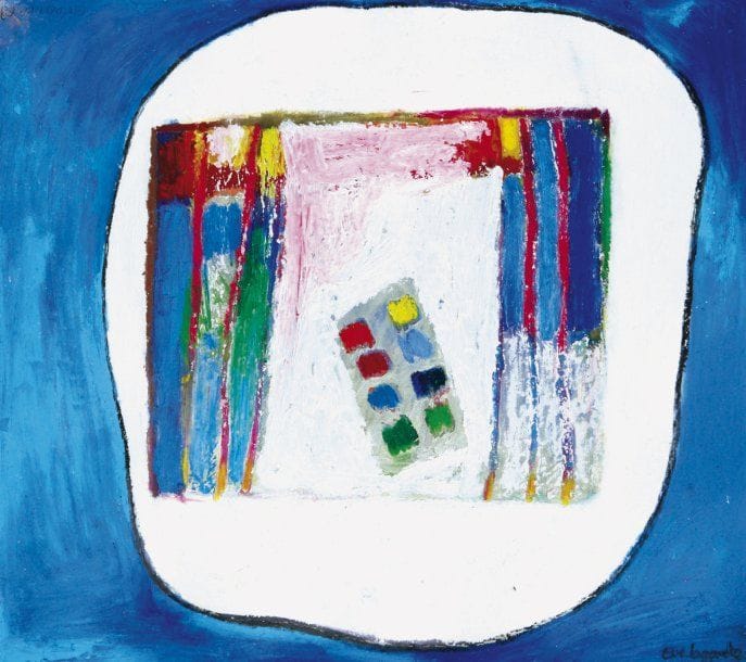Eve LAGARDE (Née en 1953)
Sans titre Pastel à l'huile sur papier. Signé en bas à droite. 33 x 37 cm