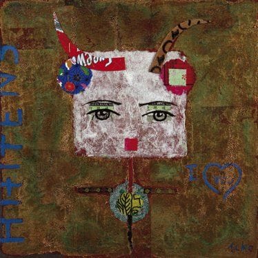 Annick RAOUL, dite Acko (Née en 1961)
Haïtiens, I love you, 2010 Technique mixte sur toile. Signée en bas à droite. 40 x 40 cm